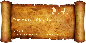 Meggyesi Attila névjegykártya